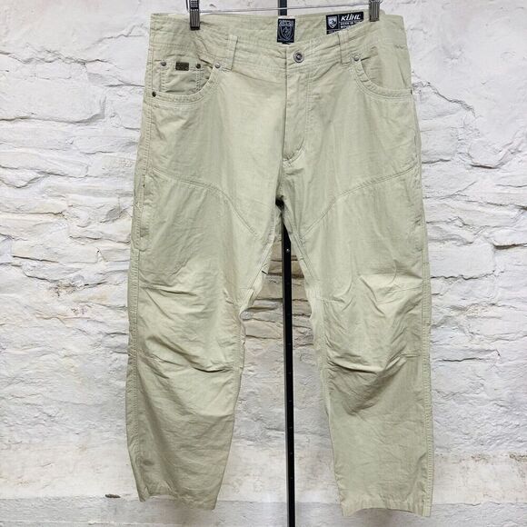 Kuhl Other - Kuhl Pants Mens 38 Cargo Hiking Tan Zip Up Pockets 38x30 Long Lightweight Beige
